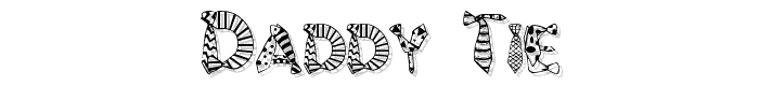 Daddy Tie font